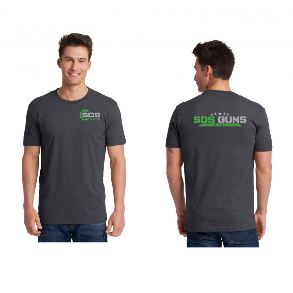 SDS Guns Grey T-Shirt 2-Logo 2X
