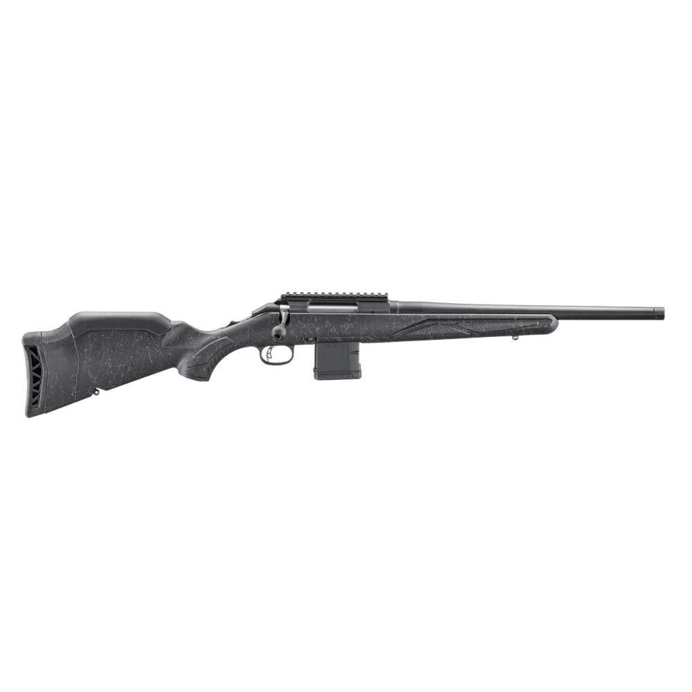 RUGER AMERICAN RIFLE GENERATION II PATROL 5.56NATO 16.1IN BARREL 10RD GRAPHITE BLACK CERAKOTE BLACK SPLATTER G2 STOCK AR STYLE MAG NONE-PICATINNY BASE