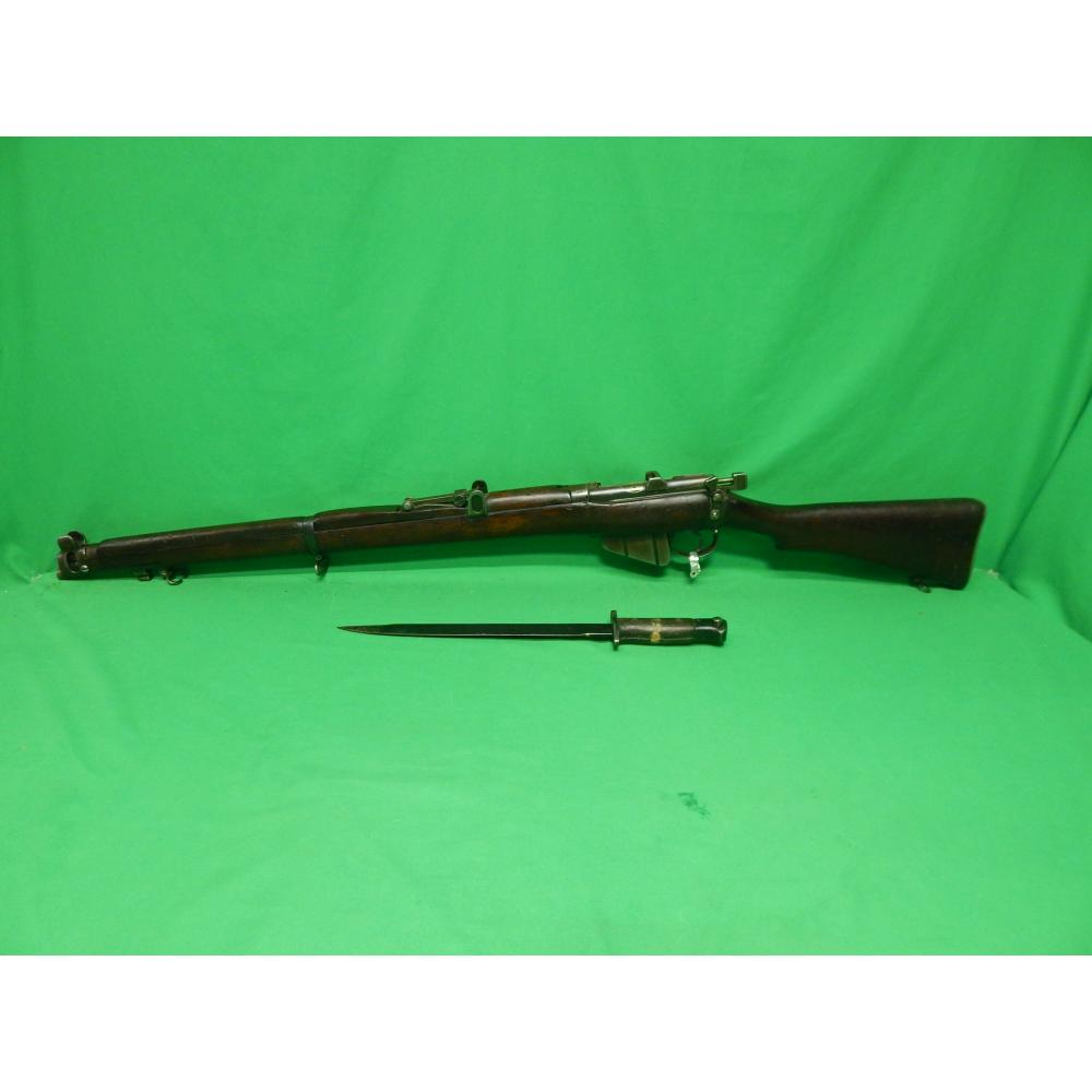 USED 1919 G.R.I. ISHAPORE ENFIELD SHTLE III* (NO1 MKIII) .303 BRIT 25" W/GRI MKII DP BAYONET. FAIR SURPLUS. GOOD BORE STRONG RIFLING. SSI IMPORT (Consignment)