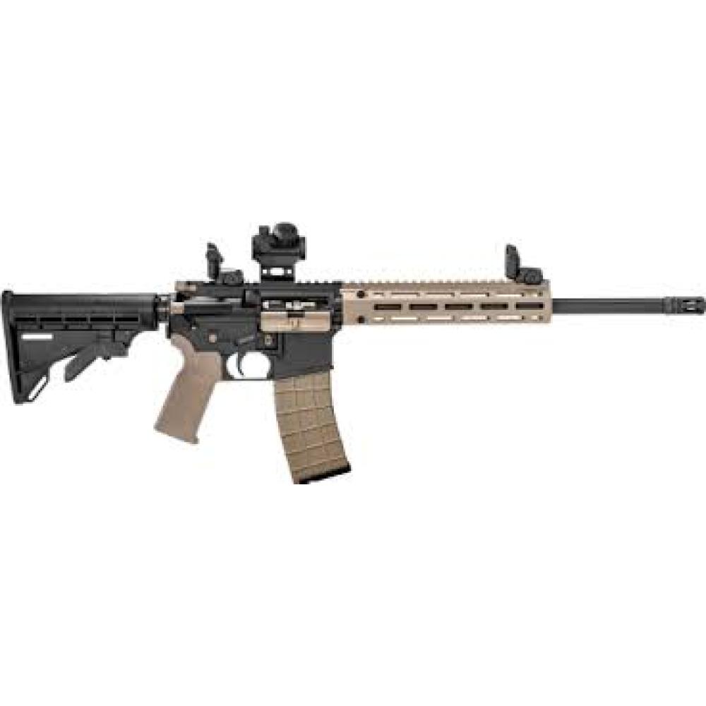 Tippmann Arms Company M4-22 LTE Accent, AR, 22 LR, 16" Black w/Flat Dark Earth Accents & Red Dot sight