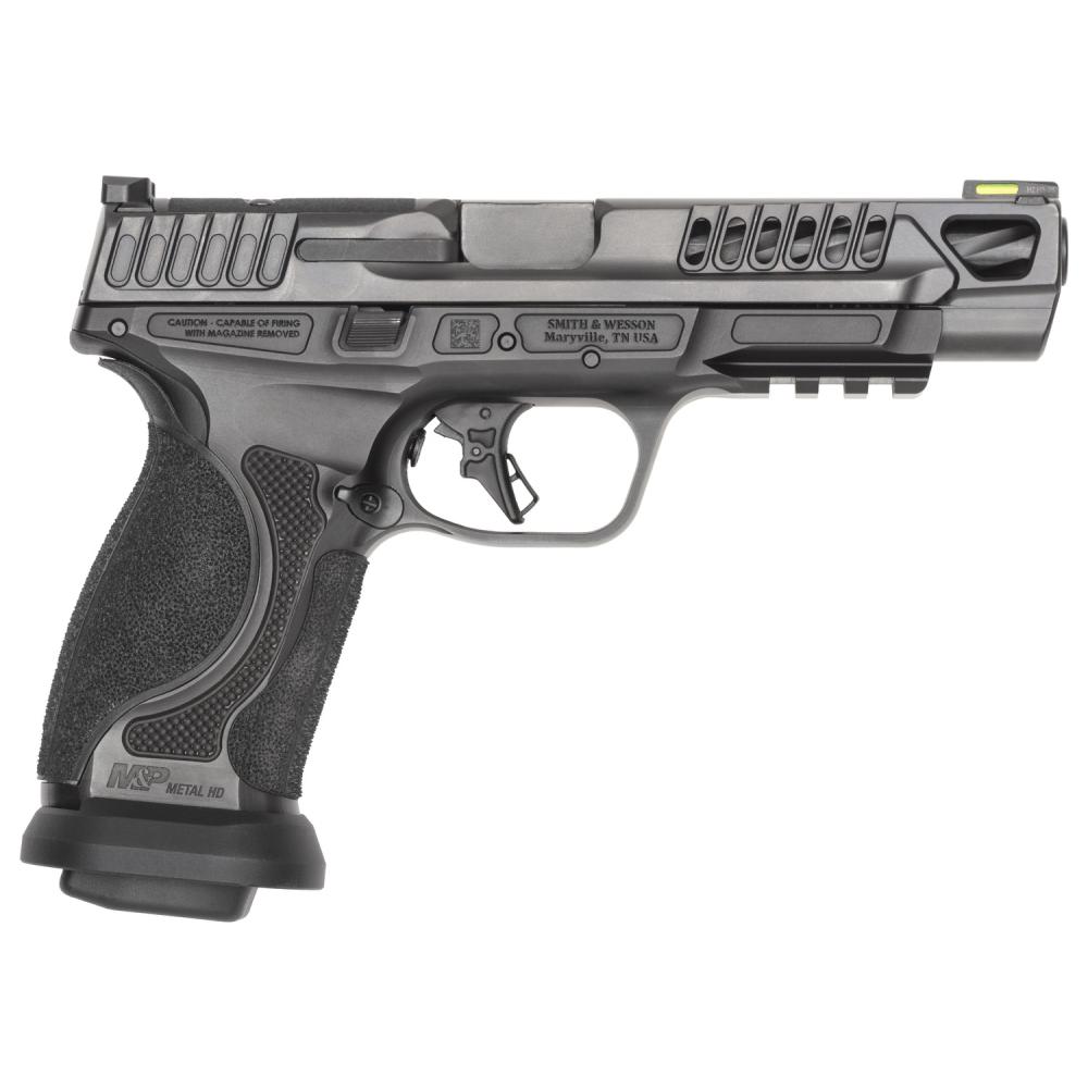 Smith & Wesson 14068 M&P M2.0 Competitor HD 9mm Luger 17+1 5" Overall Black Armornite Stainless Steel Spiral Fluted Barrel, Lightening Cut/Optic Ready