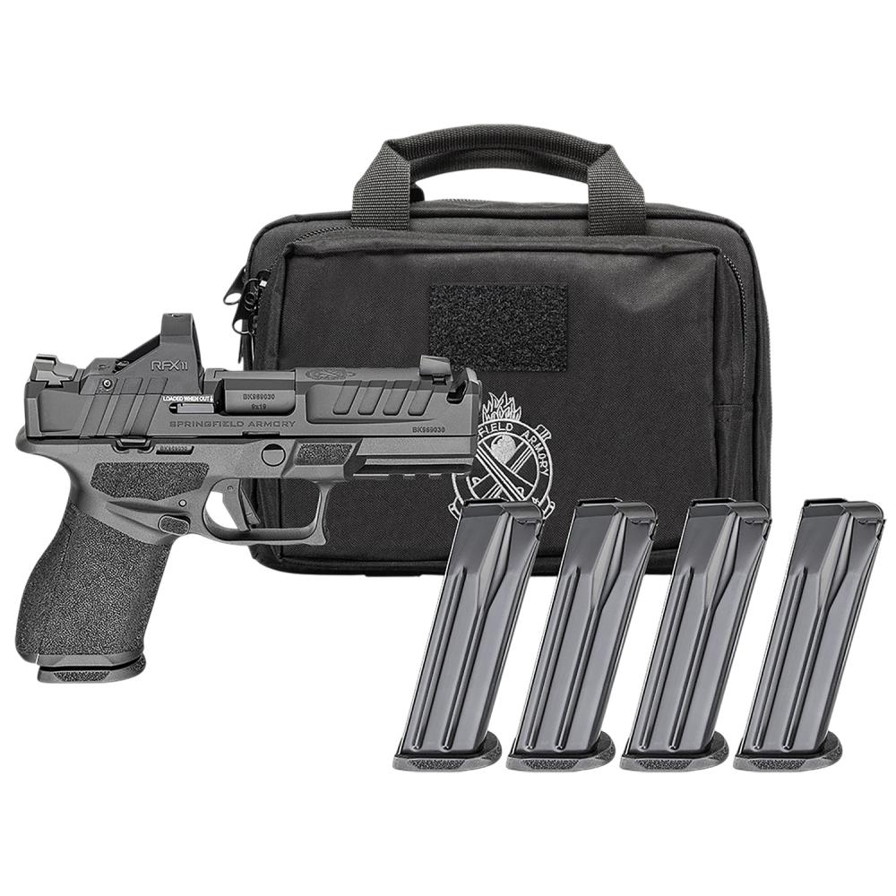 Springfield, Echelon 4.0C Comp, Semi-automatic, Striker Fired, Polymer Frame Pistol, Compact, 9MM, 4" Barrel with Integrally Compensated Slide, Meloni