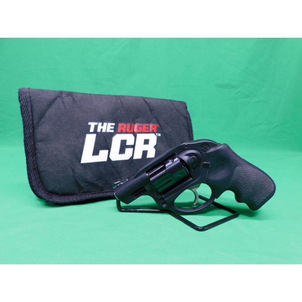 USED RUGER 5401 LCR .38SPL 1.87" BLACK DOUBLE ACTION REVOLVER. W/SOFT CASE. GOOD USED CONDITION 98%