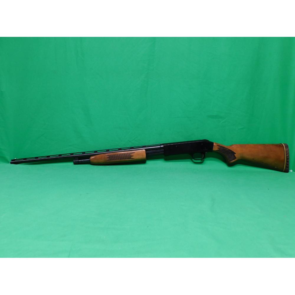 USED MOSSBERG 500E 410GA 26" PUMP SHOTGUN. BLUED/WOOD. VERY GOOD USED CONDITION 98%