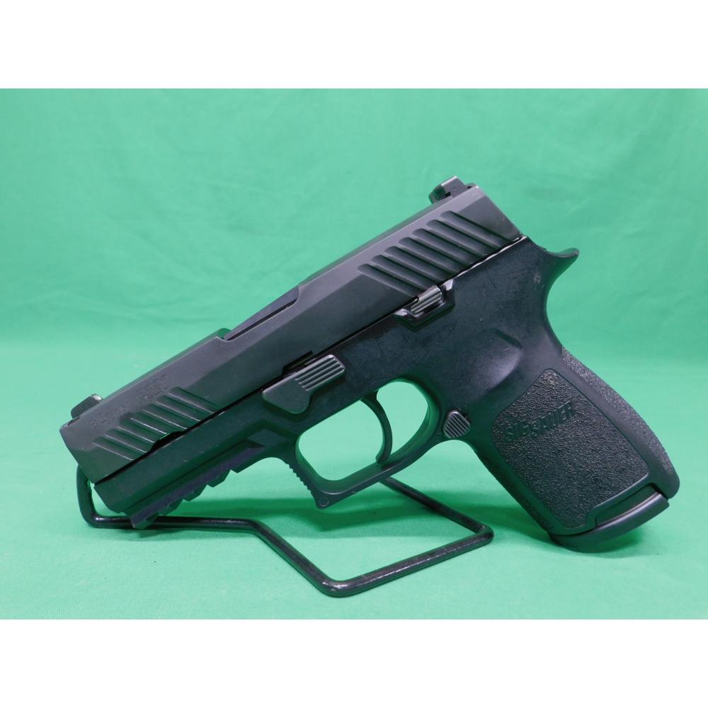 USED SIG SAUER P320 COMPACT .45ACP 4" BLACK PISTOL. 1-10RD MAG. GOOD USED CONDITION