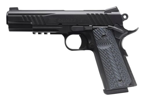 SAV 1911 45ACP 5 8RD BLK W/RAIL