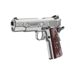 RUGER SR1911 25OTH ANN. 45 ACP 5IN BARREL 8RD SS W/ PATRIOTIC ENGRAVING 16707