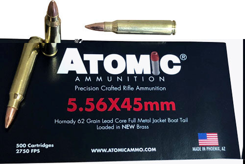 ATOMIC 5.56X45 62GR FMJ