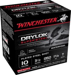 Winchester Ammo XSC10T Drylok Super Steel Magnum 10Gauge 3.50 1 5/8oz TShot 25 Per Box/10 Case