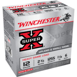 Winchester Ammo XU12H6 Super X Heavy Game Load 12Gauge 2.75 1 1/8oz 6Shot 25 Per Box/10 Case