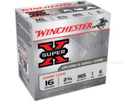 Winchester Ammo XU166 Super X Game Load 16Gauge 2.75 1oz 6Shot 25 Per Box/10 Case