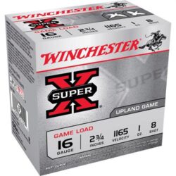 Winchester Ammo XU168 Super X Game Load 16Gauge 2.75 1oz 8Shot 25 Per Box/10 Case