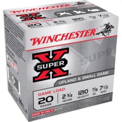 Winchester Ammo XU207 Super X Game Load 20Gauge 2.75 7/8oz 7.5Shot 25 Per Box/10 Case
