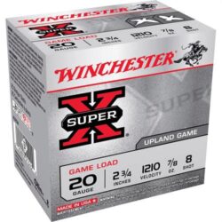 Winchester Ammo XU208 Super X Game Load 20Gauge 2.75 7/8oz 8Shot 25 Per Box/10 Case