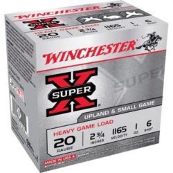 Winchester Ammo XU20H6 Super X Heavy Game Load 20Gauge 2.75 1oz 6Shot 25 Per Box/10 Case