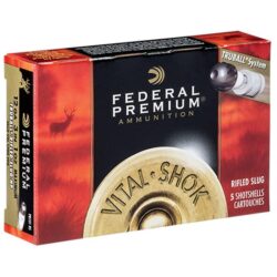 Federal PB131RS Premium Vital-Shok TruBall 12Gauge 3 1oz RifledSlug Shot 5 Per Box/50 Case