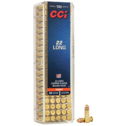 CCI 0029 Target Rimfire 22Long 29gr Copper Plated Round Nose 100 Per Box/50 Case