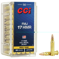 CCI 0055 Gamepoint Rimfire 17HMR 20gr Full Metal Jacket 50 Per Box/40 Case