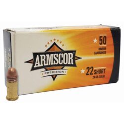 Armscor 50415 Precision  22Short 29gr Solid Point 50 Per Box/100 Case