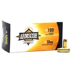 Armscor 50440 Precision Value Pack 10mmAuto 180gr Full Metal Jacket 100 Per Box/12 Case