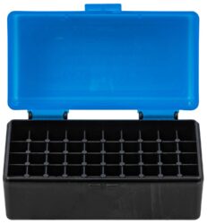 Berry's 44661 Ammo Box  223Rem/5.56NATO Blue/Black Polypropylene 50rd