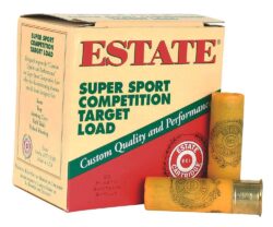 Estate Cartridge SS2075 Super Sport Competition Target 20Gauge 2.75 7/8oz 7.5Shot 25 Per Box/10 Case