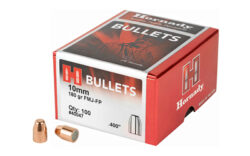 Hornady 40047 FMJ Handgun 10mm Auto .400 180 gr Full Metal Jacket Flat Point 100 Per Box/ 15 Case