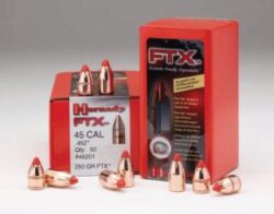 Hornady 45215 FTX  45 Cal .452 200 gr Flex Tip eXpanding 50 Per Box/ 25 Case