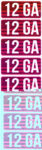 MTM AMMO CALIBER LABELS 12GA