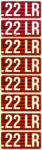 MTM AMMO CALIBER LABELS 22LR
