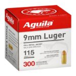 Aguila 1E092108 Target & Range Handgun 9mm Luger 124gr Full Metal Jacket 300 Per Box/4 Case