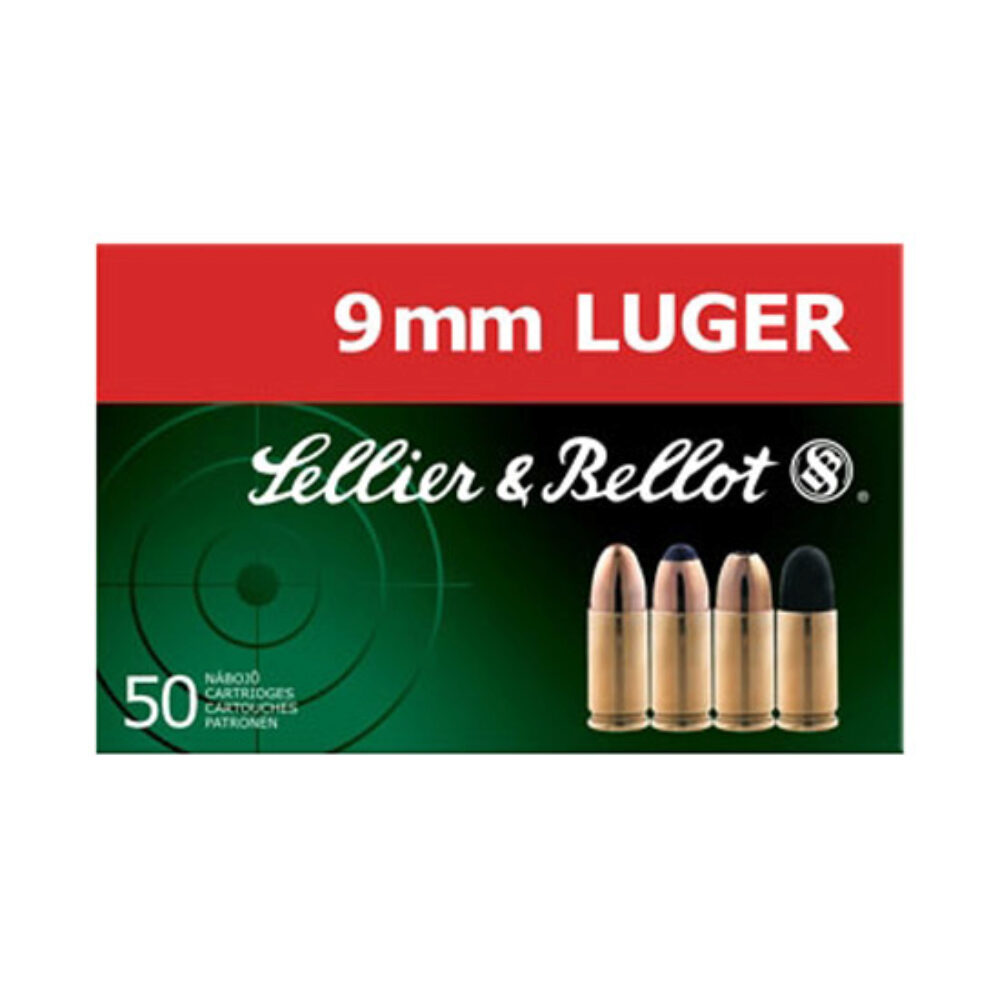 Sellier & Bellot SB9A Handgun  9mmLuger 115gr Full Metal Jacket 50 Per Box/20 Case