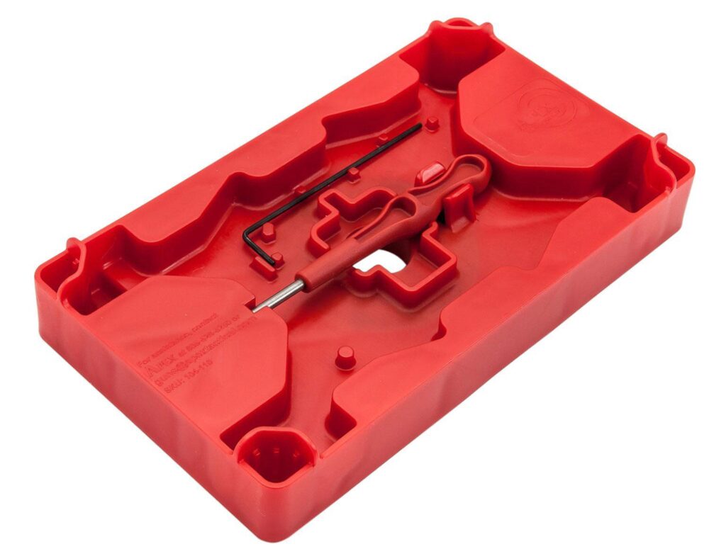 Apex Tactical 104110 Armorer's Tray & Pin Punch  Red Polymer Pistol