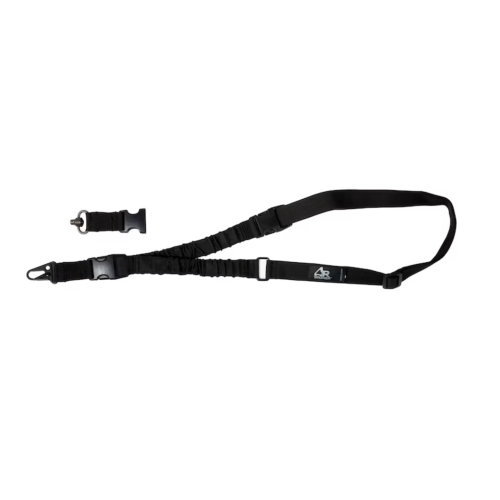 Single Point Bungee Rifle Sling with QD Swivel - Black