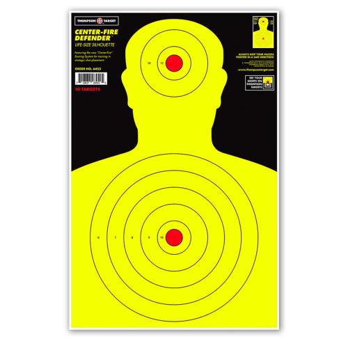 Center-Fire Life Size 12.5"x19" Silhouette Targets
