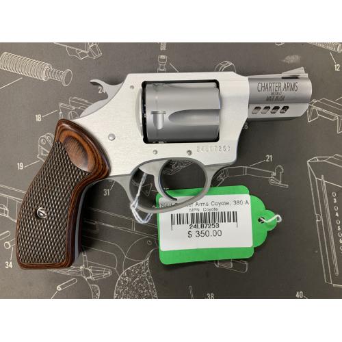 Used Charter Arms Coyote, 380 ACP, With C-Clips