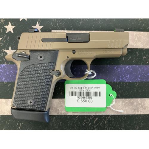 USED Sig Scorpion 9MM
