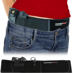 ComfortTac Ultimate Belly Band Holster Deep Concealment Edition - Black - Right-Hand