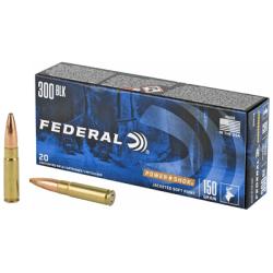 Federal PowerShok, 300 Blackout, 150 Grain, Soft Point, 20 Round Box 300BLKB