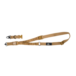 Single Point Bungee Rifle Sling with QD Swivel - Coyote