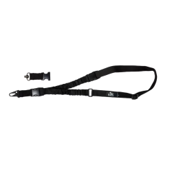 Single Point Bungee Rifle Sling with QD Swivel - Black