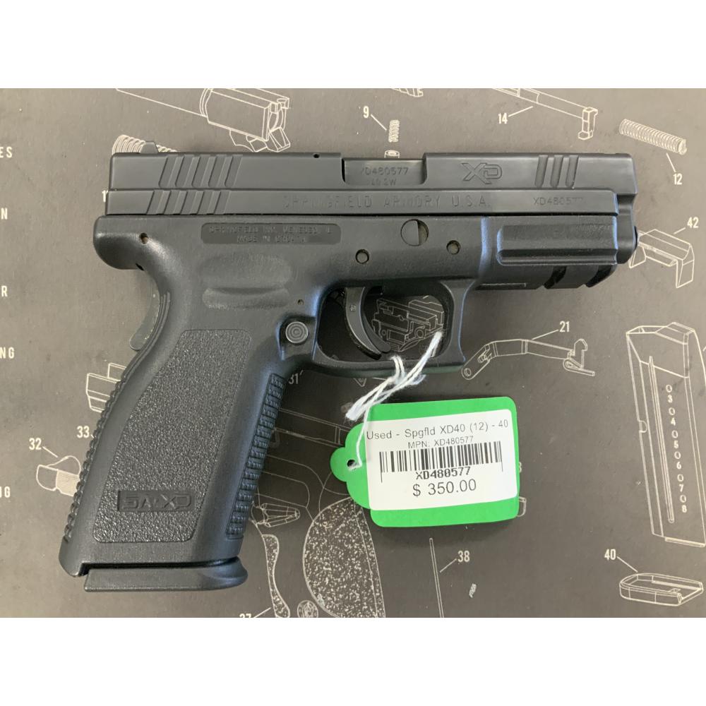 Used - Spgfld XD40 (12) - 40 Used - Spgfld XD40 (12) - 40