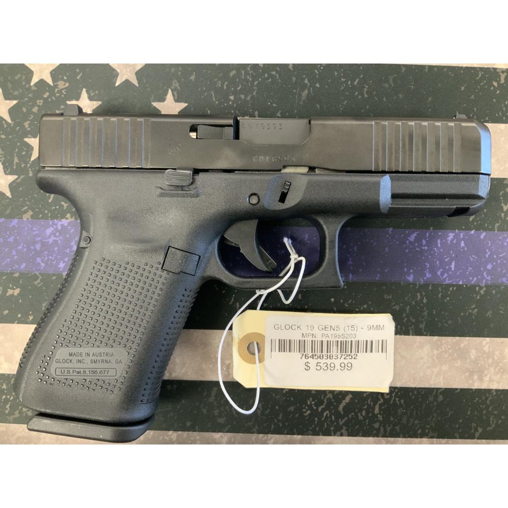 GLOCK 19 GEN5 - 9MM GLOCK 19 GEN5 - 9MM