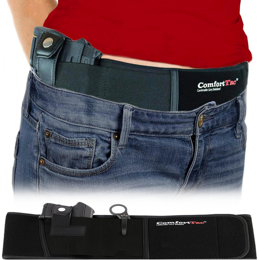 ComfortTac Ultimate Belly Band Holster Deep Concealment Edition - Black - Right-Hand ComfortTac Ultimate Belly Band Holster Deep Concealment Edition - Black - Right-Hand