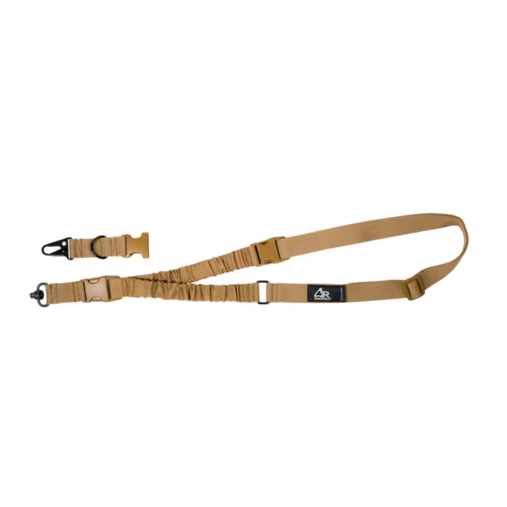Single Point Bungee Rifle Sling with QD Swivel - Coyote