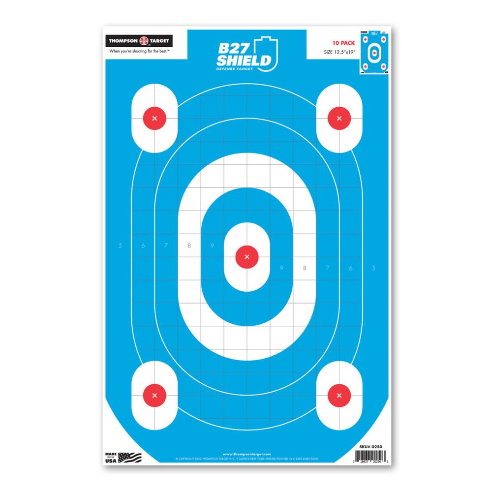 B27 Shield 12.5"x19" Gun Training Shooting Targets