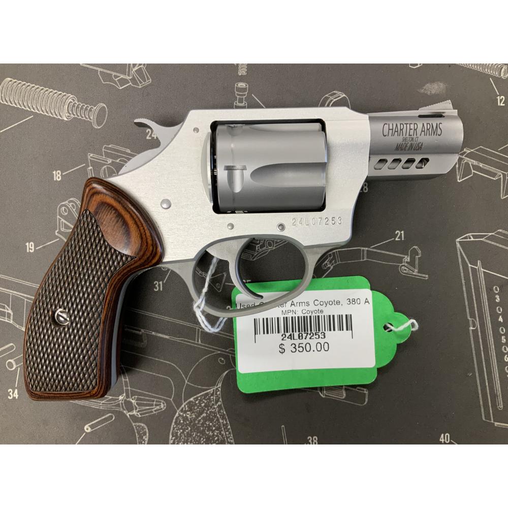 Used Charter Arms Coyote, 380 ACP, With C-Clips