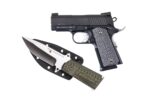 DE 1911 45ACP 3 BK W/KNIFE