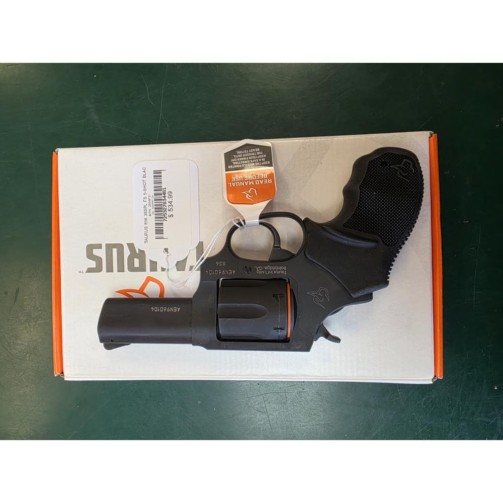 TAURUS 856 38SPL FS 5-SHOT BLACK OPTIC READY