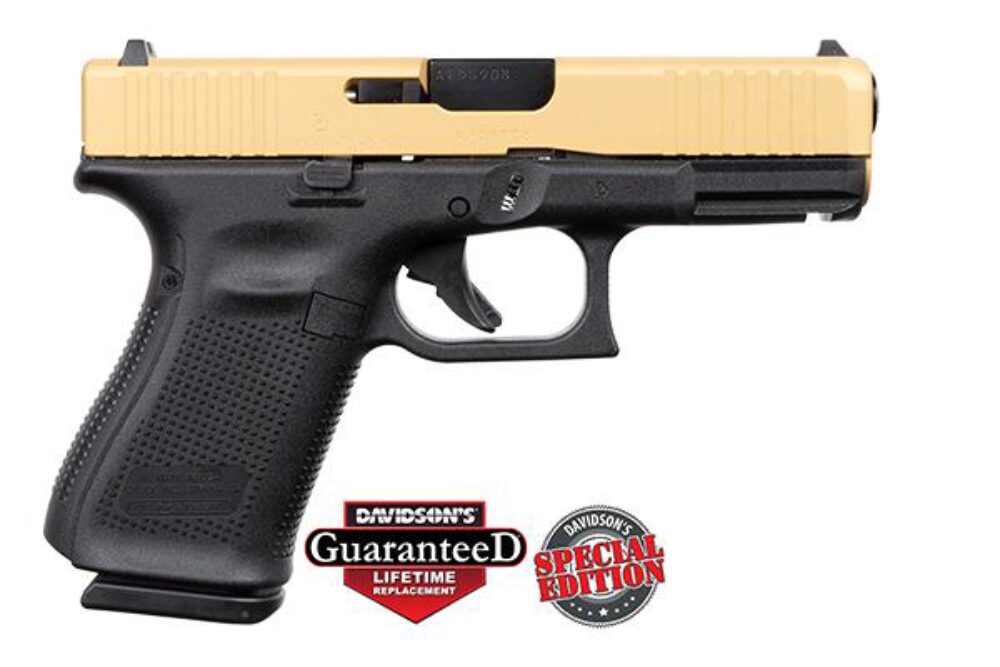 GLK 19G5 9MM 15RD GOLD SLIDE